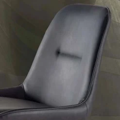 Sgabello Fisso Moderno con Seduta in Ecopelle H 65 cm - Ines