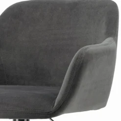 Sgabello Girevole con Seduta Rivestita e Base in Acciaio Made in Italy - Arona