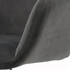 Sgabello Girevole con Seduta Rivestita e Base in Acciaio Made in Italy - Arona