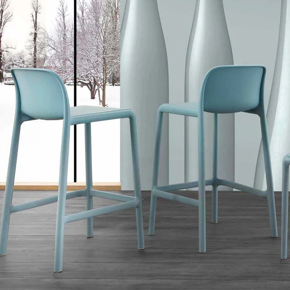Sgabello in resina con fiberglass dal design moderno Grosseto