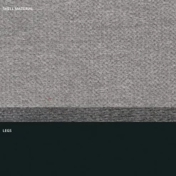 Sgabello in Tessuto e Metallo Antracite Design Made in Italy- Marianet