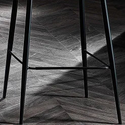 Sgabello in Tessuto e Metallo Antracite Design Made in Italy- Marianet