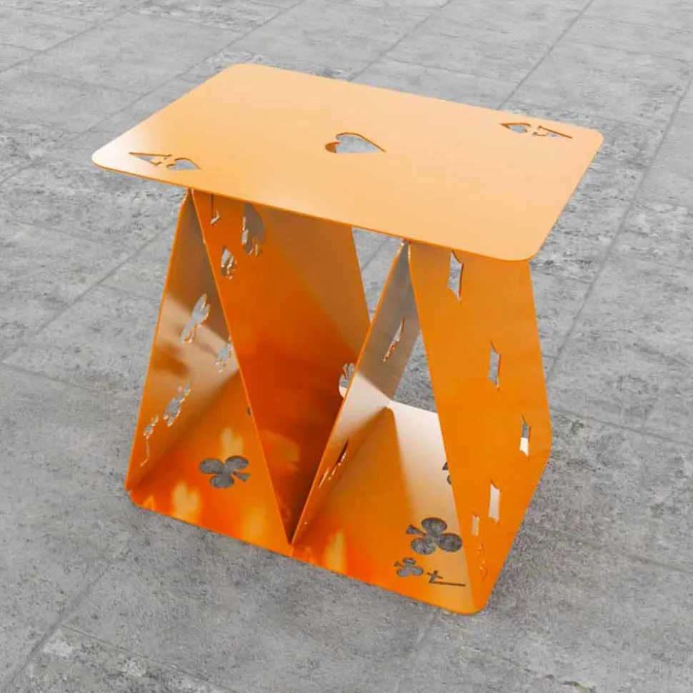 Sgabello – tavolino- portariviste ComeQuandoFuoriPiove Mabele, design multiuso