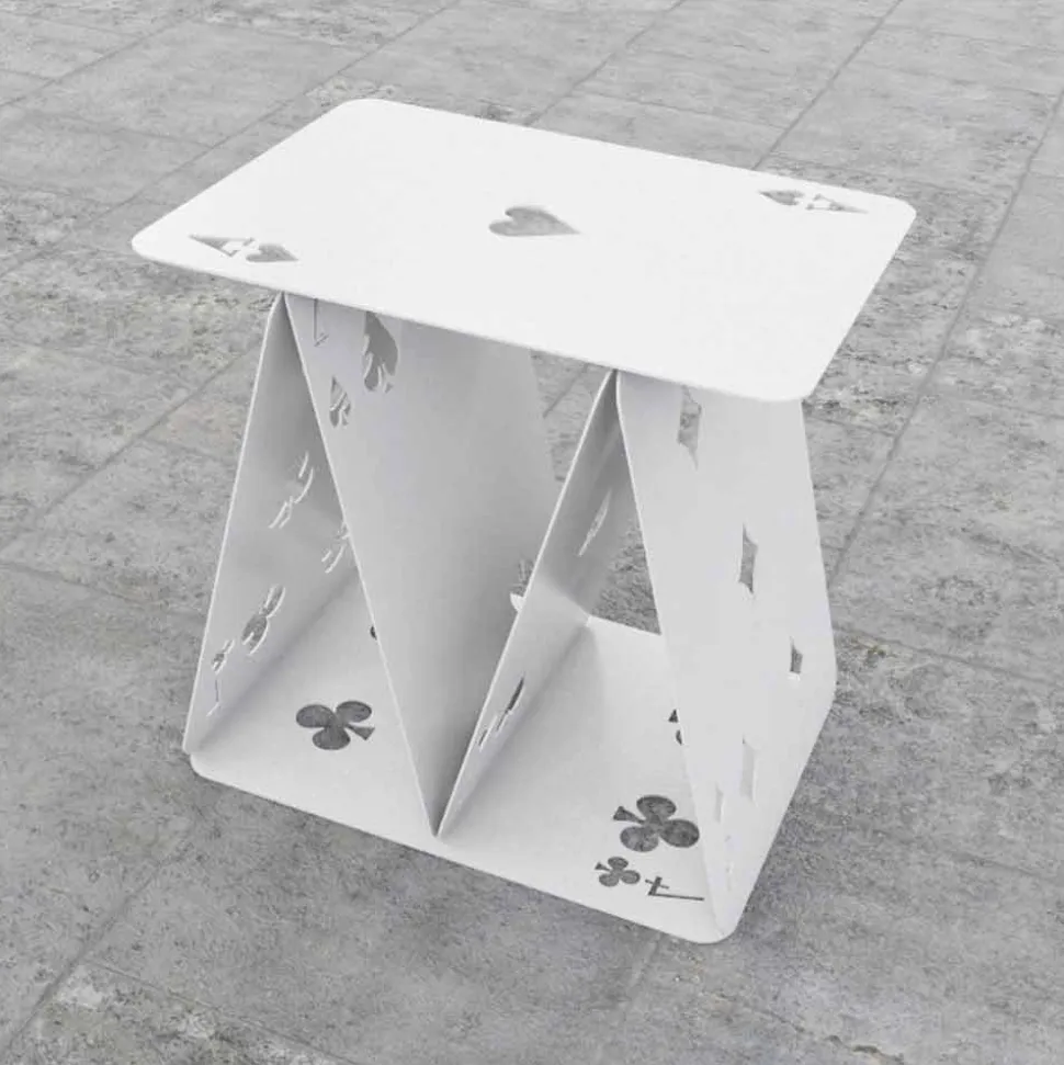 Sgabello – tavolino- portariviste ComeQuandoFuoriPiove Mabele, design multiuso