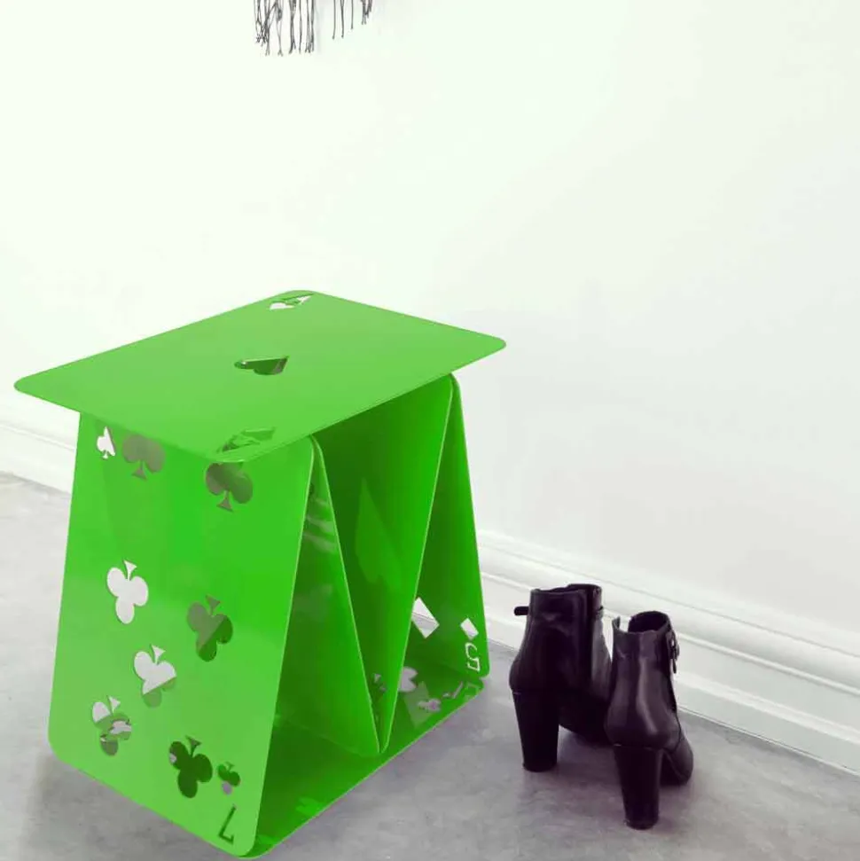 Sgabello – tavolino- portariviste ComeQuandoFuoriPiove Mabele, design multiuso