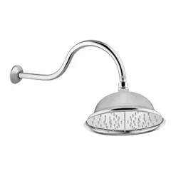 Soffione Doccia Anticalcare in Acciaio e Ottone Classico Made in Italy - Mingo