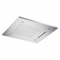 Soffione Doccia con Cromoterapia di Lusso in Acciaio Inox Made in Italy - Solver