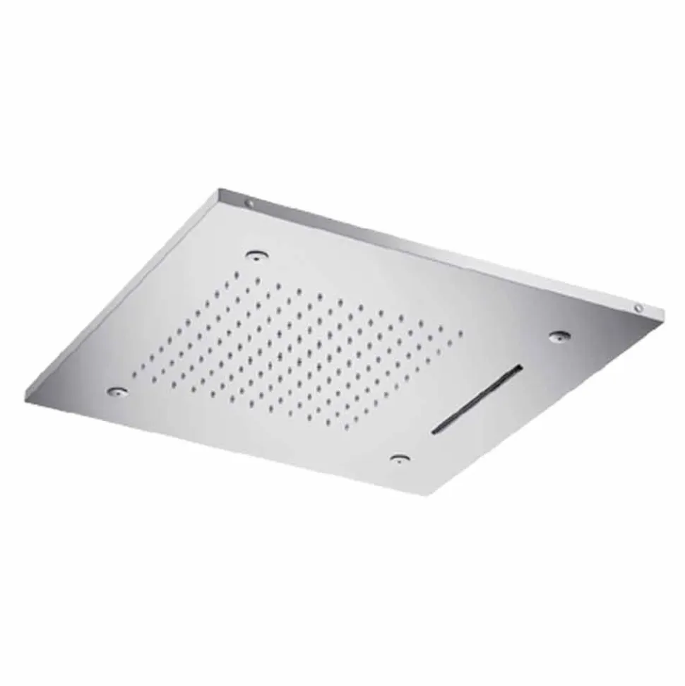 Soffione Doccia con Cromoterapia di Lusso in Acciaio Inox Made in Italy - Solver