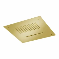 Soffione Doccia da Soffitto in Acciaio con Doppio Getto Made in Italy - Quinto