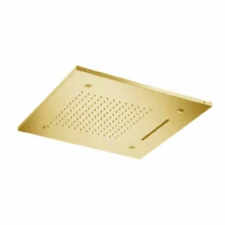 Soffione Doccia da Soffitto in Acciaio Inox con 3 Getti Made in Italy - Frido