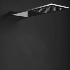 Soffione Doccia in Acciaio Inox con Getto a Pioggia Made in Italy - Fiordo