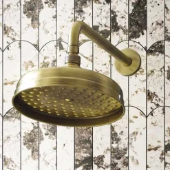 Soffione Doccia Monogetto in Ottone Design Classico Made in Italy - Tenco