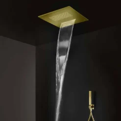 Soffione Doccia Quadrato in Acciaio Inox di Alta Qualità Made in Italy - Nello