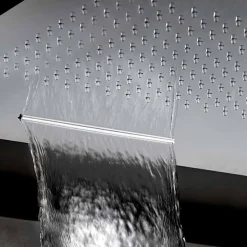 Soffione Doccia Quadrato in Acciaio Inox di Alta Qualità Made in Italy - Nello