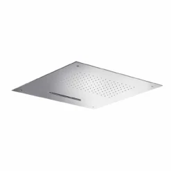 Soffione Doccia Quadrato in Acciaio Inox di Alta Qualità Made in Italy - Nello