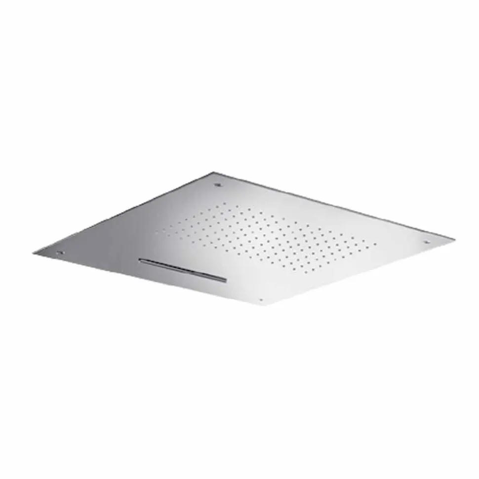 Soffione Doccia Quadrato in Acciaio Inox di Alta Qualità Made in Italy - Nello