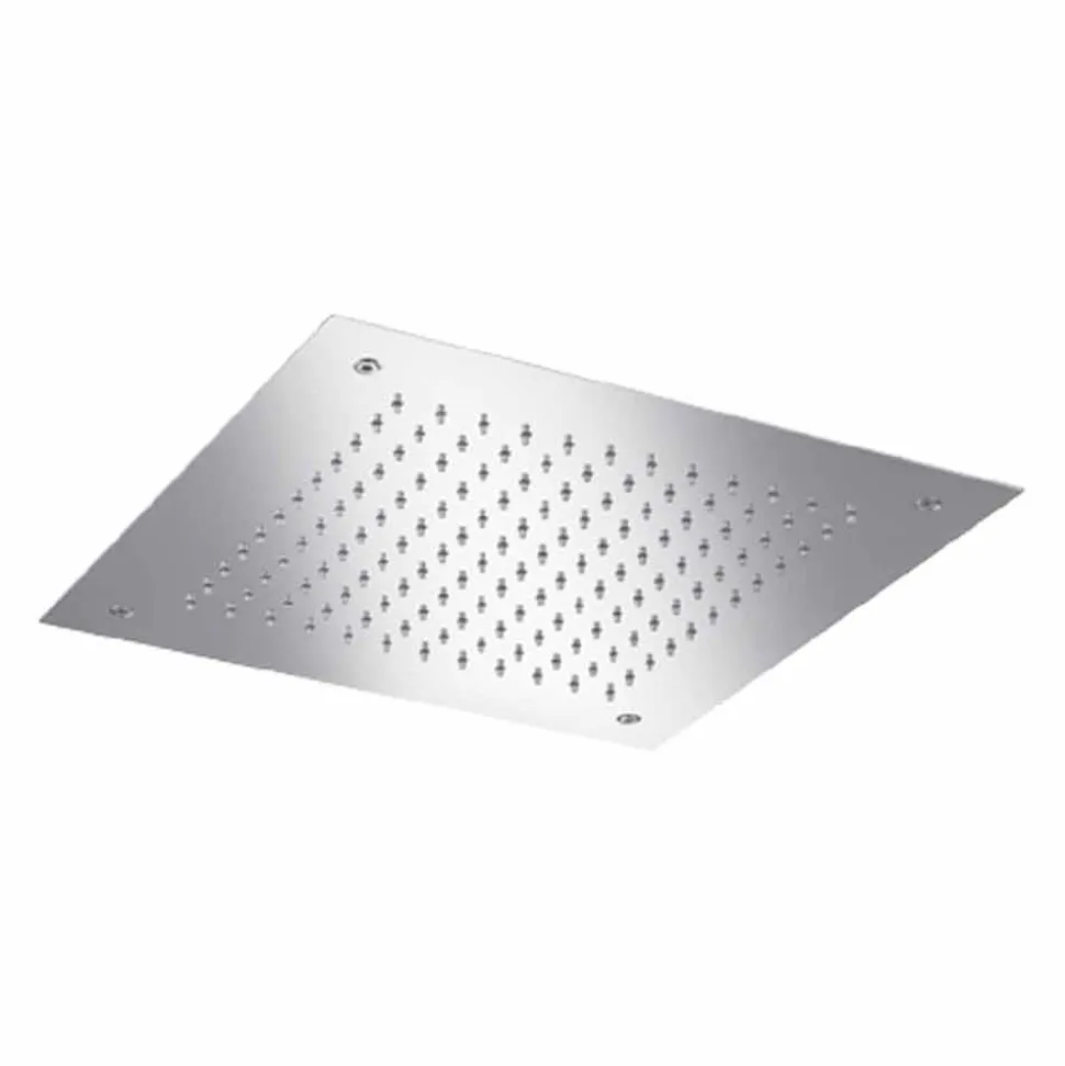 Soffione Doccia Quadrato Monogetto in Acciaio Inox Made in Italy - Getto