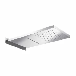 Soffione Doccia Rettangolare in Acciaio Inox da Parete Made in Italy - Anito