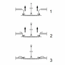 Soffione Doccia Rotondo da Soffitto in Acciaio Moderno Made in Italy - Damian