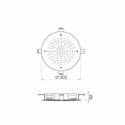 Soffione Doccia Rotondo Monogetto in Acciaio Inox Made in Italy - Zolfo