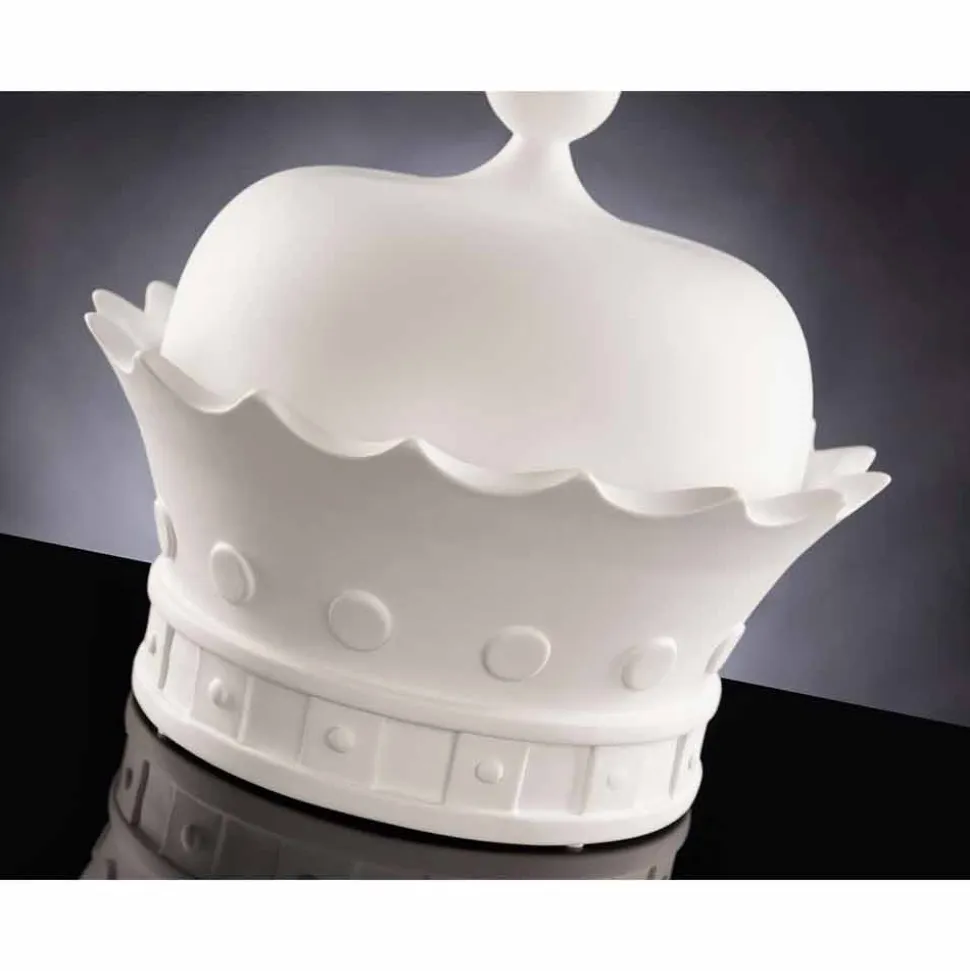 Soprammobile a Forma di Corona in Ceramica Lavorata a Mano Made in Italy - Kingo