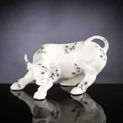 Soprammobile a Forma di Toro in Ceramica Lavorata a Mano Made in Italy - Bulino