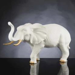 Soprammobile Artigianale a Forma di Elefante in Ceramica Made in Italy - Fante