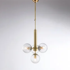 Sospensione in Ferro con 3 Luci Made in Italy - Como