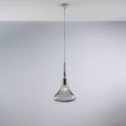 Sospensione in Ferro con Vetro Pyrex Made in Italy - Corinto
