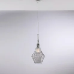 Sospensione in Ferro con Vetro Pyrex Made in Italy - Olimpo