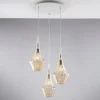 Sospensione in Ferro con Vetri Pyrex Made in Italy - Olimpo