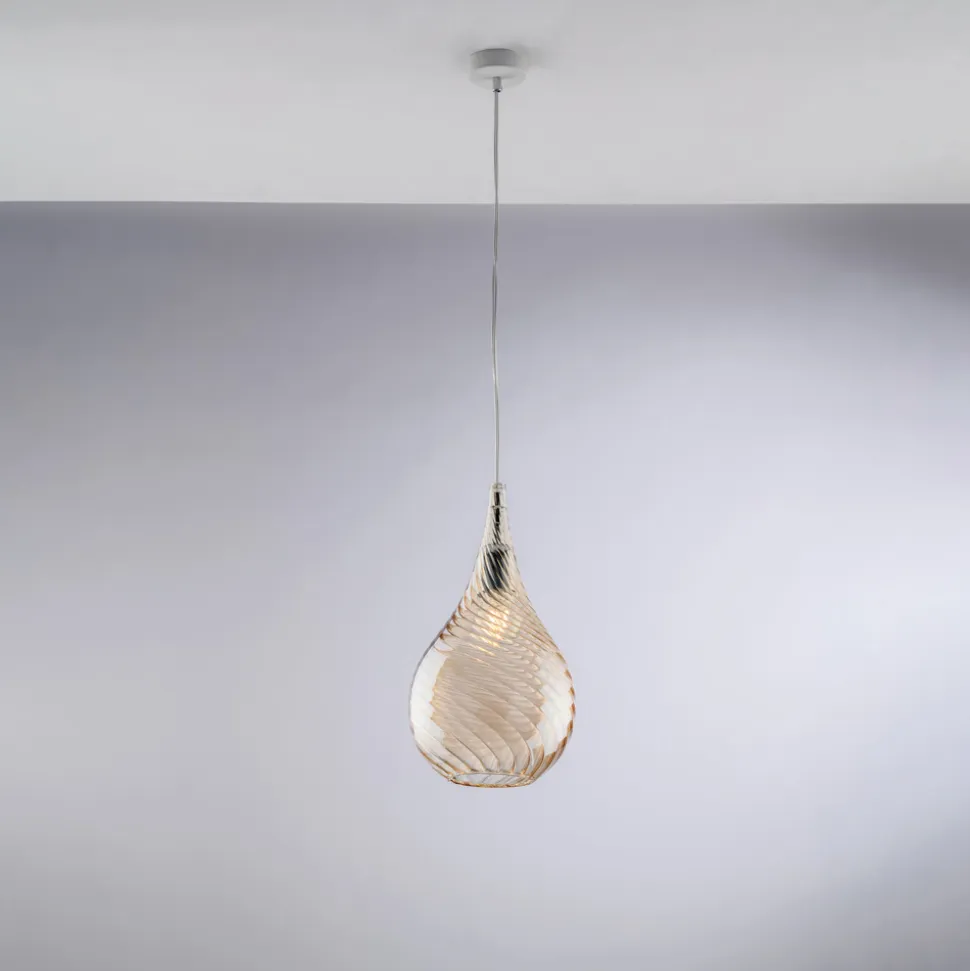 Sospensione in Ferro con Vetro Pyrex Made in Italy - Amazonia