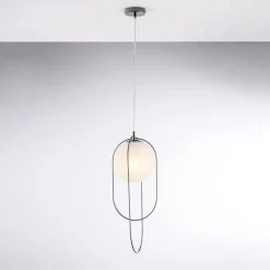 Sospensione in Ferro Cromato con Sfera Made in Italy - Oslo