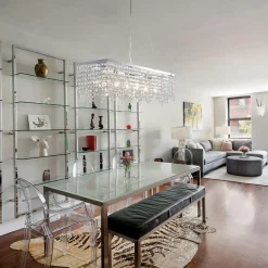 Sospensione in Ferro Cromato con Strass Made in Italy - Africa