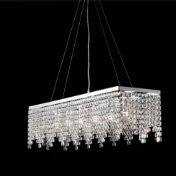 Sospensione in Ferro Cromato con Strass Made in Italy - Africa