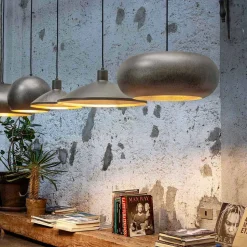 Sospensione Moderna in Acciaio Anticato Diametro 475 mm – Materia Aldo Bernardi