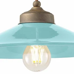 Sospensione saliscendi in ceramica e ottone anticato Britney Ferroluce
