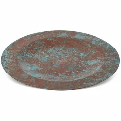 Sottopiatto in Rame Massiccio Verde o Imbrunito 6 Pezzi 28 cm - Rocho