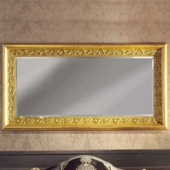 Specchiera a muro a mano legno ayous moderna prodotta in Italia Enrico