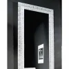 Specchiera a muro argento,oro moderna legno prodotta in Italia Teodoro