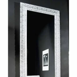 Specchiera a muro argento,oro moderna legno prodotta in Italia Teodoro