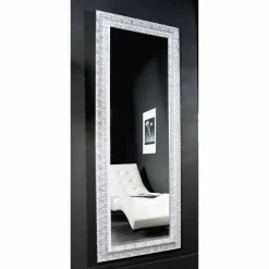 Specchiera a muro argento,oro moderna legno prodotta in Italia Teodoro