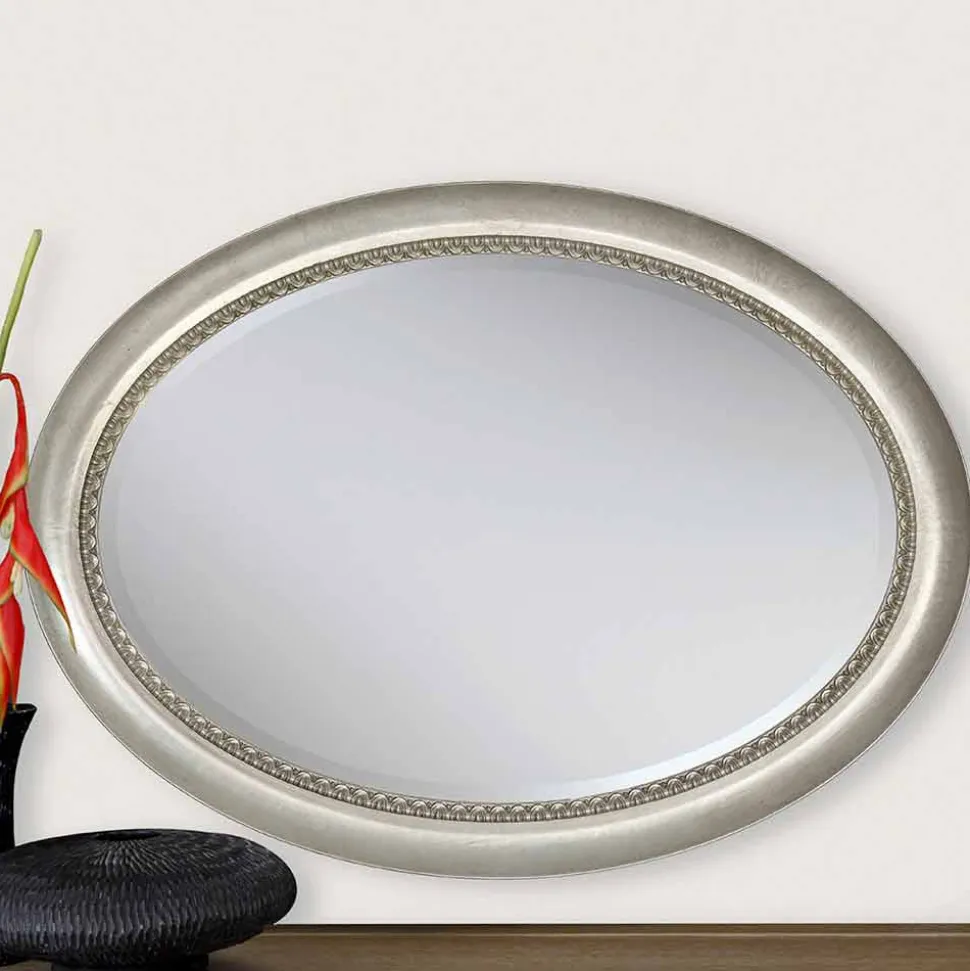 Specchiera a muro design moderno in legno fatta in Italia Edoardo