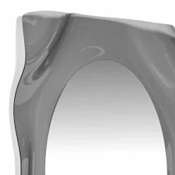 Specchiera a muro design moderno fumé Diva, made in Italy
