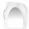 Specchiera a muro trasparente design moderno Diva, made in Italy