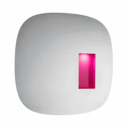 Specchiera a Parete con Luce Led e Vano Rosa Design Lusso Made in Italy - Matrix