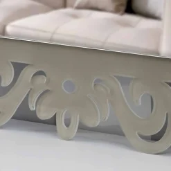 Specchiera a Parete Rettangolare di Design Moderno in Plexiglass Tortora - Selly