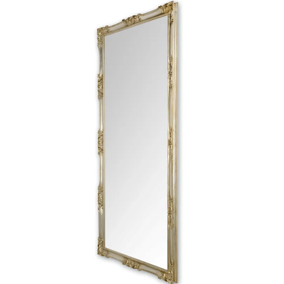 Specchiera con Cornice in Legno Decorata a Mano Made in Italy - Venus