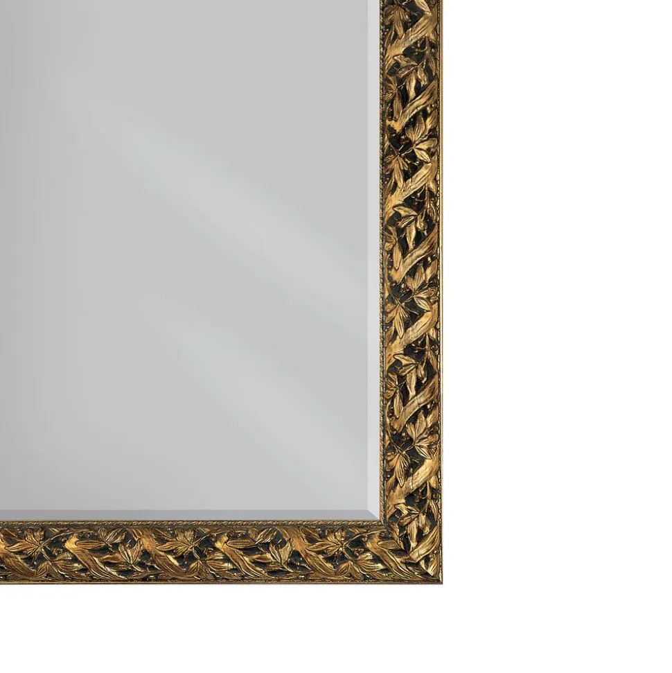 Specchiera con Specchio Molato e Cornice in Foglia Oro Made in Italy - Tane