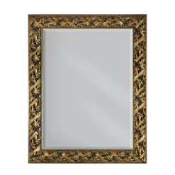 Specchiera con Specchio Molato e Cornice in Foglia Oro Made in Italy - Tane